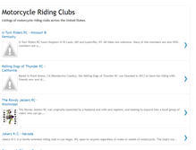 Tablet Screenshot of motorcycleridingclubs.net